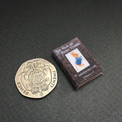 Dolls House Miniature 1/12th Scale Peter Rabbit Fabric Covered Book  - Image 1 of 4