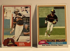 Ozzie Smith 1981 Topps, 207 y 254, Salón de la fama, Padres Envío gratuito - Imagen 1 de 4