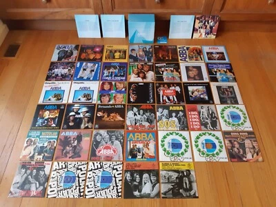 ABBA - THE SINGLES BOX - 40 x 7" PICTURE SLEEVE VINYL - SWEDISH REPLICA SINGLES - Image 1 of 4
