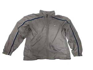 Vintage Nike Jacket Mens Extra Large Gray Tracksuit Windbreaker Running Outdoors - Picture 1 of 11