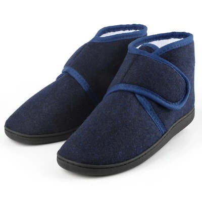 TIESTRA Herren Winter Hausschuhe Diabetiker Hausschuhe Hüttenschuhe Filzpantoffe - Bild 1 von 4