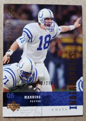 2003 Upper Deck UD Superstars Peyton Manning /250 Indianapolis Colts #106 - Image 1 of 2