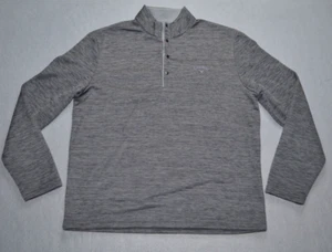 Callaway Mens Heathered Gray Golf 1/4 Quarter Snap Pullover Size Medium - Picture 1 of 7