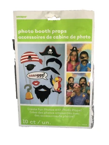 Piraten Photo Booth Zubehör 10 Requisiten Selfie Spaß Party Bilder Unikat Schilder - Bild 1 von 4