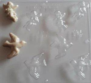 CUPID AND DOVE CHOCOLATE OR SOAP MOULD  WEDDING  - Picture 1 of 3