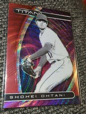 Shohei Ohtani 2021 Panini Chronicles Titan Ruby Wave Prizm /199 Angels