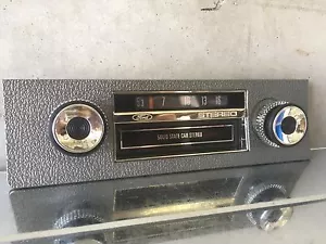 FORD XW XY GT GS FALCON FAIRMONT 8 TRACK DUMMY RADIO FACE HO 351 ARGENT SILVER - Picture 1 of 3