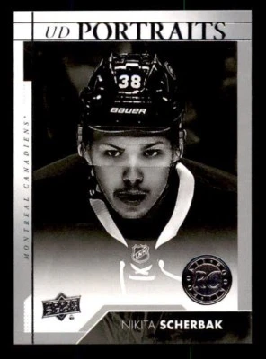 2017-18 Upper Deck UD Portraits #P62 Nikita Scherbak Rookie (ref 31621) - Image 1 of 2