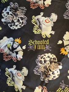 Disney Villains 2.8 Yds Cotton Fabric Springs CP67148 By The Yard Schooled Cruel - Picture 1 of 4