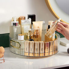 Rotating Makeup Organiser Cosmetic Storage Box Perfume Display Stand Fruit Tray