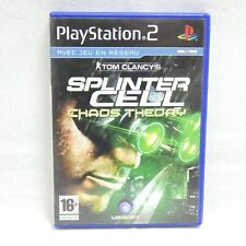 TOM CLANCY'S SPLINTER CELL CHAOS THEORY JEU PS2 COMPLET NOTICE CONSOLE PAL FRA