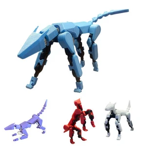 Multi-Jointed Movable Dog Figures 3D Printed Dog Shape Figure Toy - Picture 1 of 16