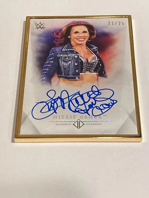 Mickie James 2019 Topps Transcendent WWE Framed Autograph Card Auto /25 - Image 1 of 2