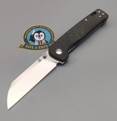 QSP Knife Messer Penguin QS130V2-A1 D2 Stahl Dark Brown Micarta Linerlock Folder