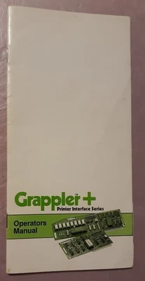MANUAL 1983 Grappler+ Plus Printer Interface Card by Orange Micro Apple II+, IIe - Image 1 of 3