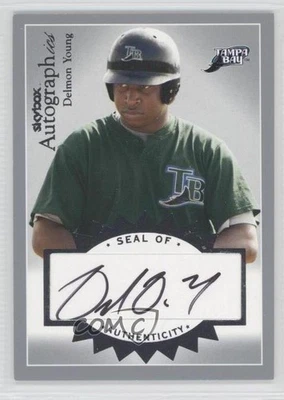 2004 Skybox Autographics Auto Silver /100 Delmon Young #A-DY Auto - Image 1 of 2