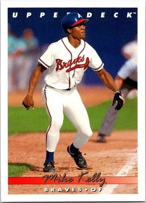 Mike Kelly Atlanta Braves 756 Upper Deck 1993 Baseball Card - Image 1 of 2