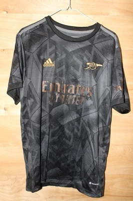 Camisa de futebol Adidas Arsenal Away 2022/23 ouro preto GG Fly Better - Imagem 1 de 4