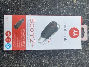 Motorola Boom 2+ Black In-Ear Headset MH003 A Open box w Vehicle Power Adapter - Zdjęcie 1 z 4