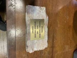 Comiskey Park Original 1910 Stadium Brick Chicago White Sox mit Plakette selten - Bild 1 von 6