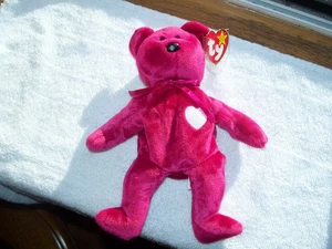 1999 Ty Valentina Beanie Baby - neu gekauft und seitdem im dunklen Schrank - mit Fehler - Bild 1 von 12