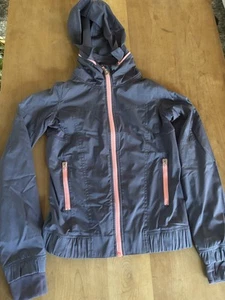 Ivivva Lululemon ~ Girls Purple Pink Lightweight Rain Jacket w/ Hood Sz 10 EUC - Picture 1 of 6