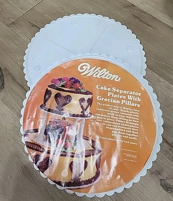 Wilton 12" Plato Separador de Pasteles Lote de 2 2103-124 Boda  Foto 1 de 2