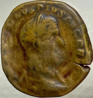 Sestertius Ancient Roman Coin Emperor Maximinus Thrax 235-238 AD Seated Salus - Image 1 of 4