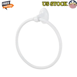 Anillo de toalla de acero ovalado soporte de baño de montaje en pared resistente al óxido fácil instalación nuevo - Imagen 1 de 7