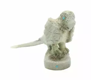 "Bryan Lastyone, loro, asta de ciervo, fetiche Zuni, hecho a mano, 3""" - Imagen 1 de 4
