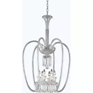 Dining Room Kitchen Island Bathroom Asfour Crystal Chandelier 6 Light Fixture - Picture 1 of 2