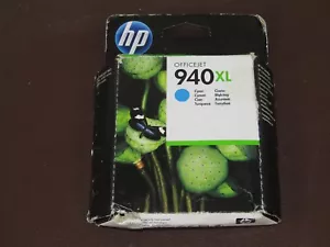 HP Officejet 940XL CYAN Ink Cartridge Genuine C4907AE New Sealed - Expired - Picture 1 of 1