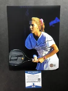 Monica Seles autographed signed 8x10 photo Beckett BAS COA Tennis WTA Rare Hot - Picture 1 of 1