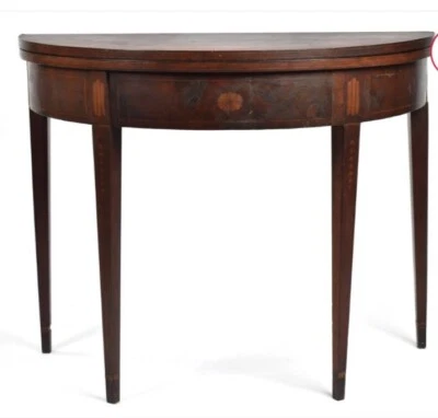 Antique C1790 Hepplewhite Newport Authenticated John Townsend Wkshp Game table - Image 1 of 4