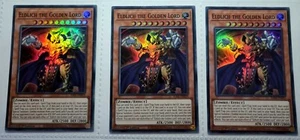 Yugioh! 3x Eldlich the Golden Lord V1 1st Ed.RA01-EN019 Super Rare play set 25th - Picture 1 of 1