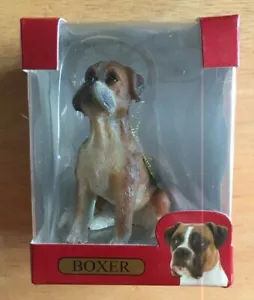 Adorno de Navidad Boxer De Colección Coleccionable ACA Perro Adorno 2"" x 2,75"" Nuevo en Caja - Imagen 1 de 12