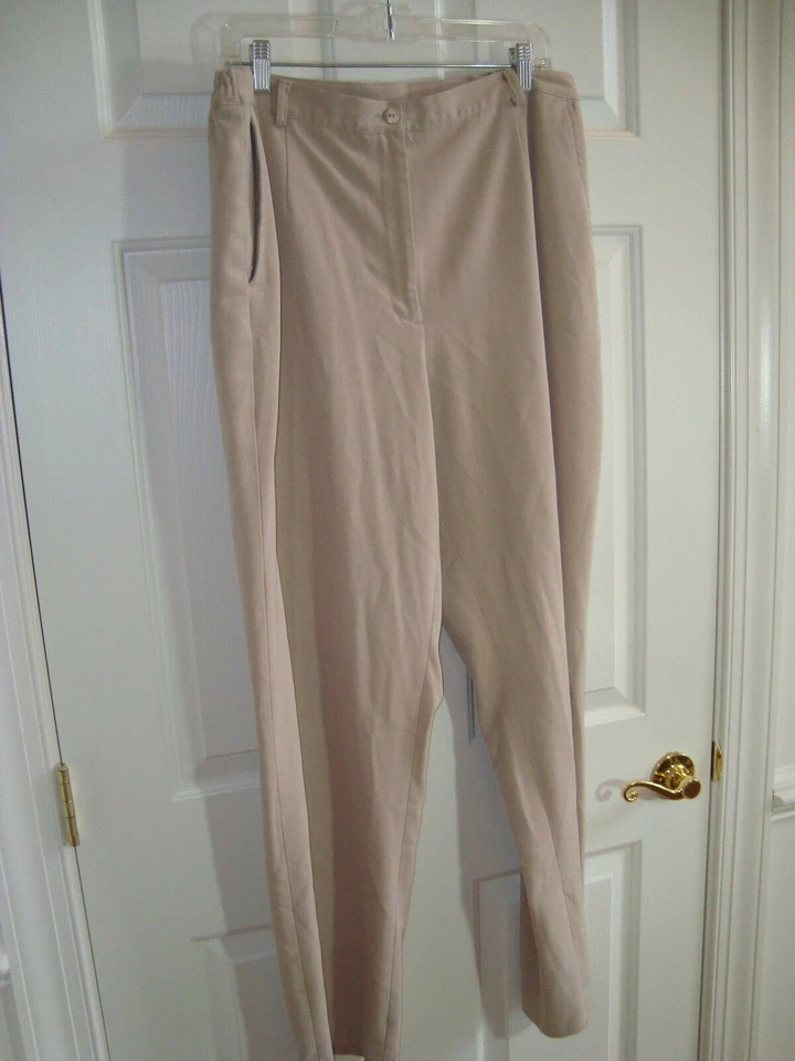 Pantalones de Carrera Appleseed's Talla 18 Alto Caqui/Tostado Poliéster/Rayón/Spandex Cremallera Frontal Foto 1 de 2