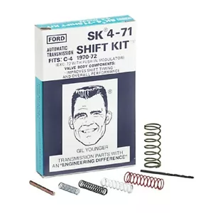 TransGo SK 4-71 Shift Kit C4 1970-1972 Except Late 1972 With Push In Modulator - Foto 1 di 1