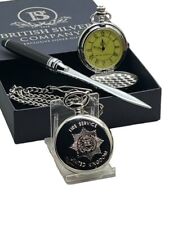 UK FIRE SERVICE Pocket Watch and Letter Opener Gifts FIREFIGHTER  PERSONALISED