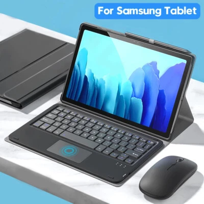 Touchpad Bluetooth Keyboard Mouse Case for Samsung Galaxy Tab S6 Lite 10.4 A7 A8 - Image 1 of 4