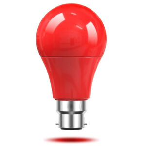 B22 Żarówka bagnetowa LED SMD 2835 Prawdziwa moc 5W Czerwone nieściemnialne plastikowe żarówki 220V