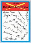 BOSTON RED SOX 1973 O-PEE-CHEE BLUE TEAM CHECKLISTS 74 NO 3 VGEX+/EX       53860