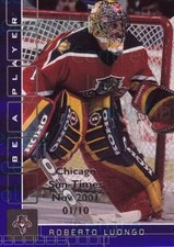 2001-02 BAP Memorabilia Chicago Sun Times Sapphire #77 Roberto Luongo