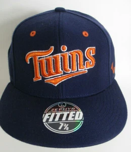 Minnesota Twins Hat MLB Size 7 3/8" Medium Fitted Zephyr Unisex O'Town Cap  - Picture 1 of 4