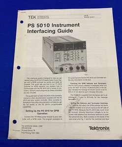 TEKTRONIX ® PS 5010 / 070-4610-00 PRODUCT GROUP 76, 1983, INTERFACING GUIDE - Picture 1 of 3