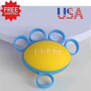 Finger Grip Strength Ball - Hand Stress Reliever and Trainer-Yellow - Picture 1 of 6