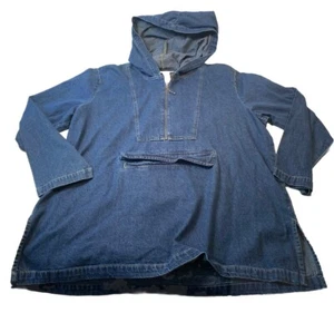 Sag Harbor Sport Pullover Denim Blue Hoodie Kangaroo Pocket XL - Picture 1 of 7
