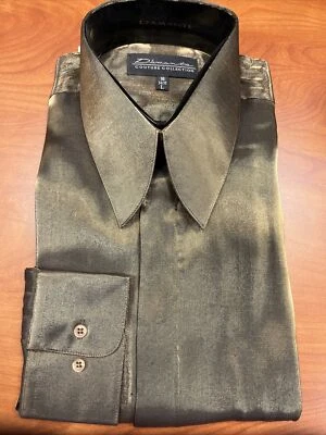 Camisa de vestir con botones D'amante - Conjunto de 2 piezas CAMISA Y PAÑUELO = Bronce Foto 1 de 4