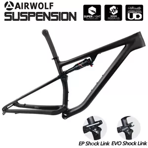 AIRWOLF 29 Zoll Boost Vollgefedertes Carbon MTB Cyclocross Fahrradrahmen Frame - Bild 1 von 32