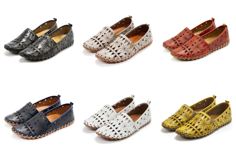 New Spring Step Fusaro Slip-On Women’s Leather Flats - Image 1 of 1